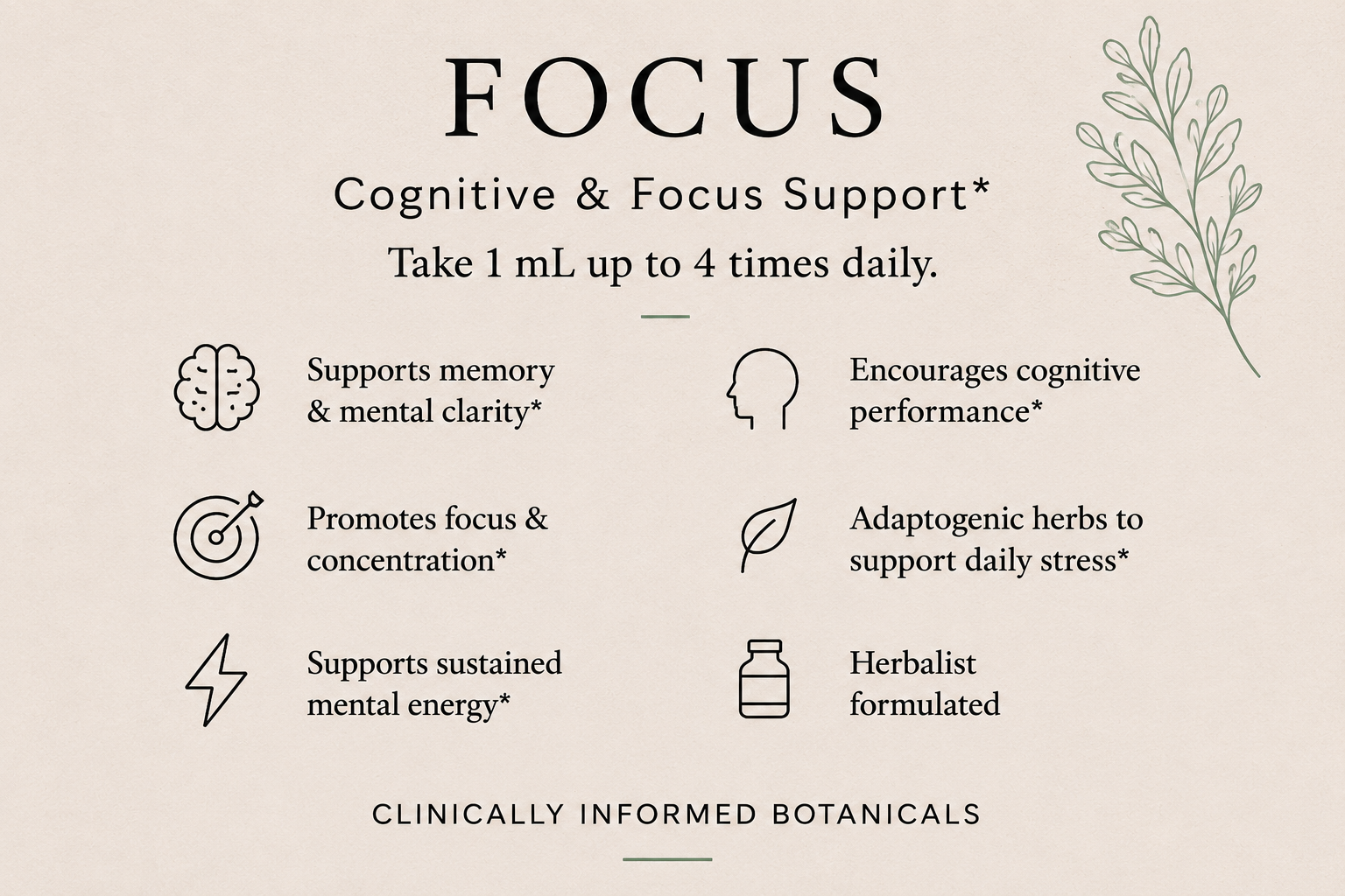 IVY Focus™ | Cognitive & Focus Support Tincture
